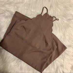 Taupe Scallop Edge Lulus’s Dress